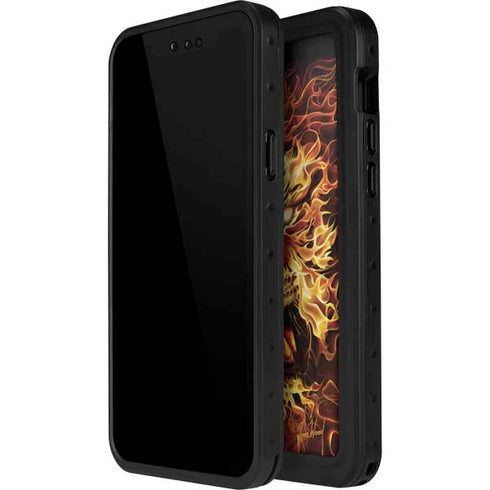 Fire Tiger by Tom Wood iPhone 15 Pro Waterproof Case